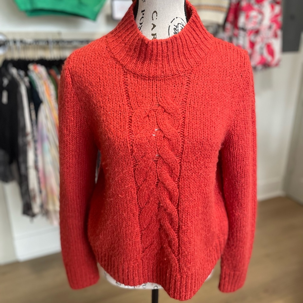 Madewell Red Turtleneck Sweater